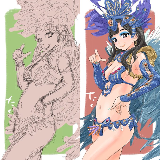 サンバガール78💃🏻(ブラッシュアップ)
#イラスト #illustration 