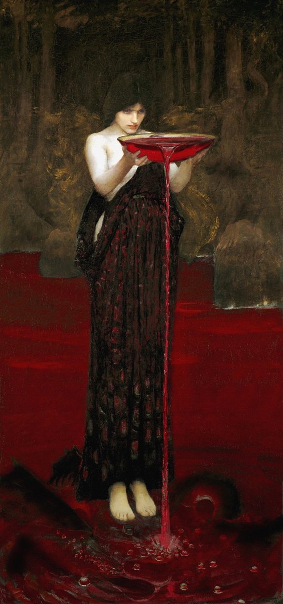 John William Waterhouse - Circe Invidiosa (red edit), 1892