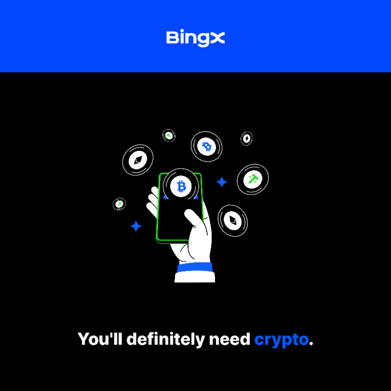 BingXOfficial's tweet photo. If you have a friend with zero crypto, this is for them.
