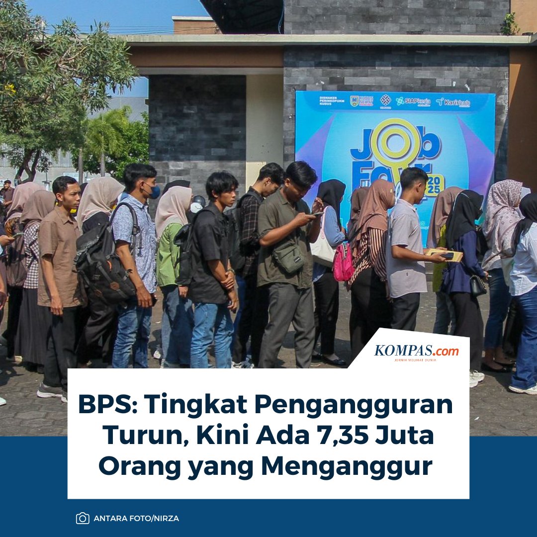 BPS: Tingkat Pengangguran Turun, Kini Ada 7,35 Juta Orang yang Menganggur

Baca di: money.kompas.com/read/2026/02/0…