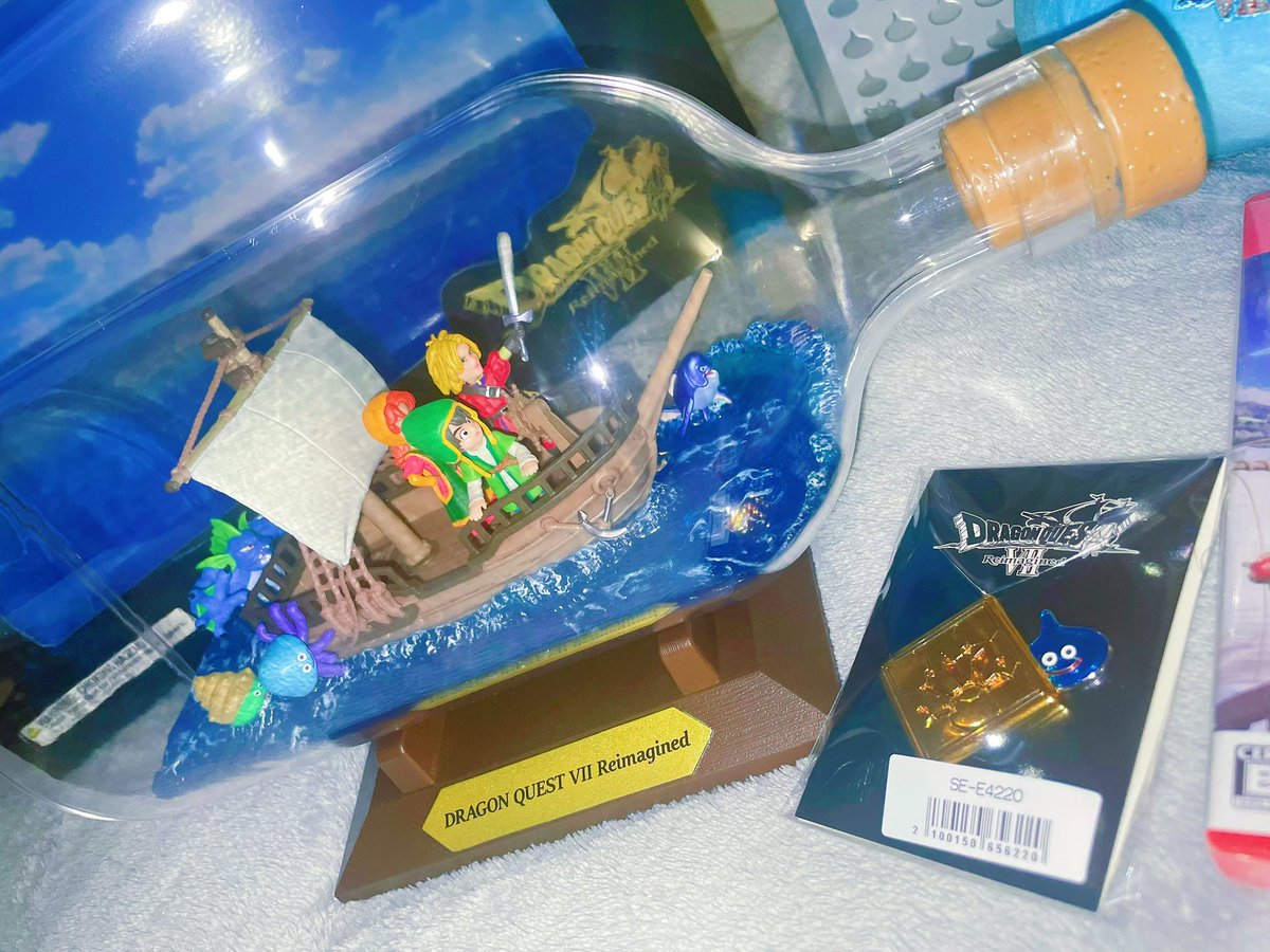 ボトルシップフィギュア良すぎる𓊝 船に必死に張り付いてる しびれ