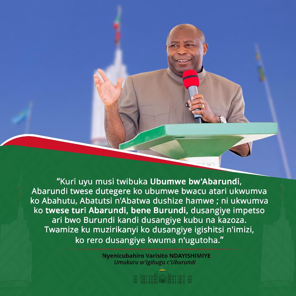 SE Evariste Ndayishimiye tweet media