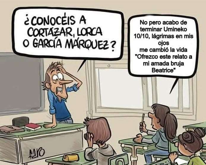 Yo cuando termine Umineko fr.