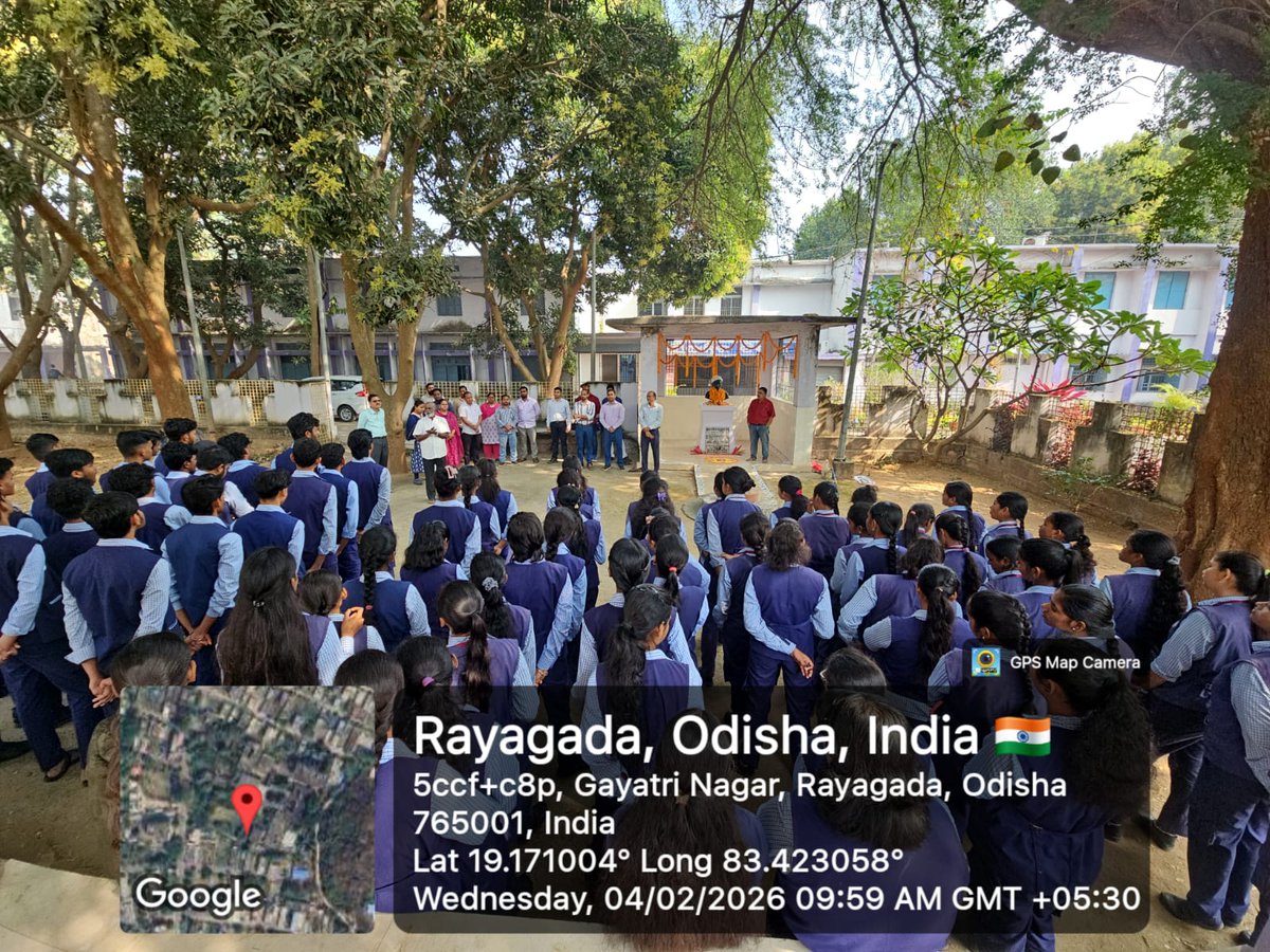 UGMIT79's tweet photo. 04.02.2026 - The Death Anniversary of Utkala Gourav Madhusudan Das was celebrated at UGMIT Rayagada https://t.co/w0A19BbBCk