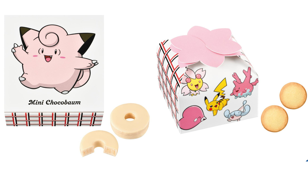fashionpressnet's tweet photo. ユーハイム“ピンク色”「ポケモン」大集合！ラッキーのバウムクーヘン＆プリンのクッキー缶など春限定で - https://t.co/1oKbe401bE https://t.co/bTBhqEhu8r