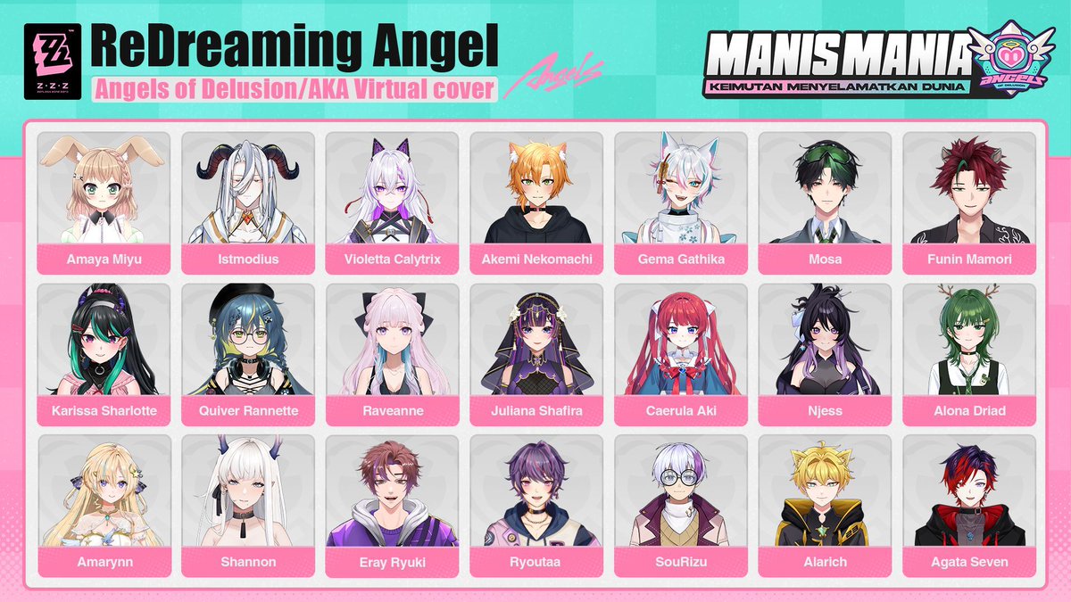 🎵 Coming Soon! 🎵

Tunggu keseruan kolaborasi AKA Virtual × Zenless Zone Zero di MV Cover “ReDreaming Angel” ✨

21 VTuber AKA Virtual ikut dalam cover song spesial ini &amp; siap meriahkan harimu!

📅 Minggu, 8 Februari 2026
⏰ 19.00 WIB
🔗 youtube.com/watch?v=puC9s9…

Catat tanggalnya