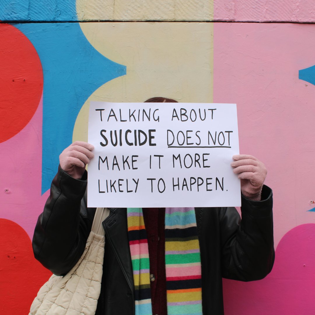 PAPYRUS_Charity's tweet image. Today is Time to Talk day and we're resharing our campaign from 2025, to remind you that talking about suicide not only reduces the stigma but can also help someone struggling to seek help and rethink their options. 💜
