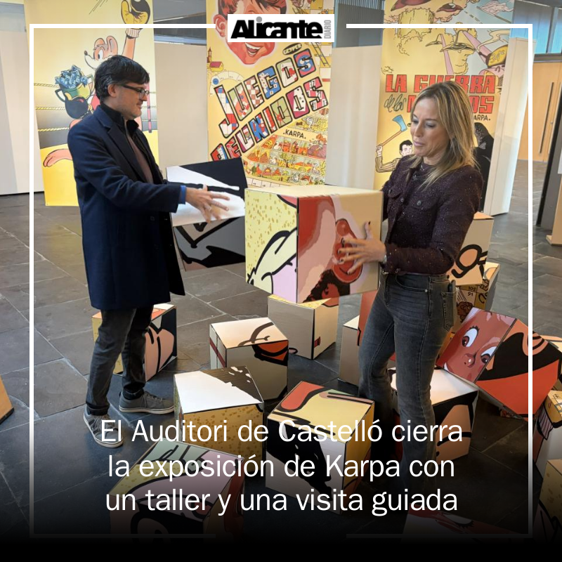 Alicante_di's tweet image. 🎨 ¡Última oportunidad! La exposición '100 años de Karpa' en el Auditori de Castelló se despide el 14 de febrero. No te pierdas la visita guiada el 6 de febrero y el taller creativo para hacer juegos el 7. ¡Ven a celebrar su legado! #Karpa #Cultura... mrf.lu/jQmH