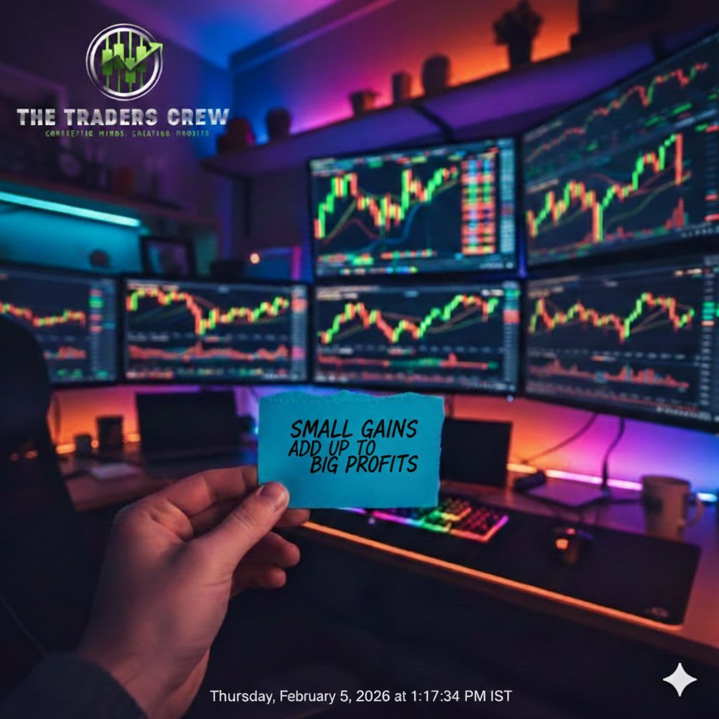 SMALL GAINS ADD UP TO BIG PROFITS __ !!

#TradingView #TradingCommunity #Motivation #motivational #quotes #tradinglife #TradingTips #TradingMindset  #tradetime #TTC #trading #giweaway #trade4go #TradeGlobal