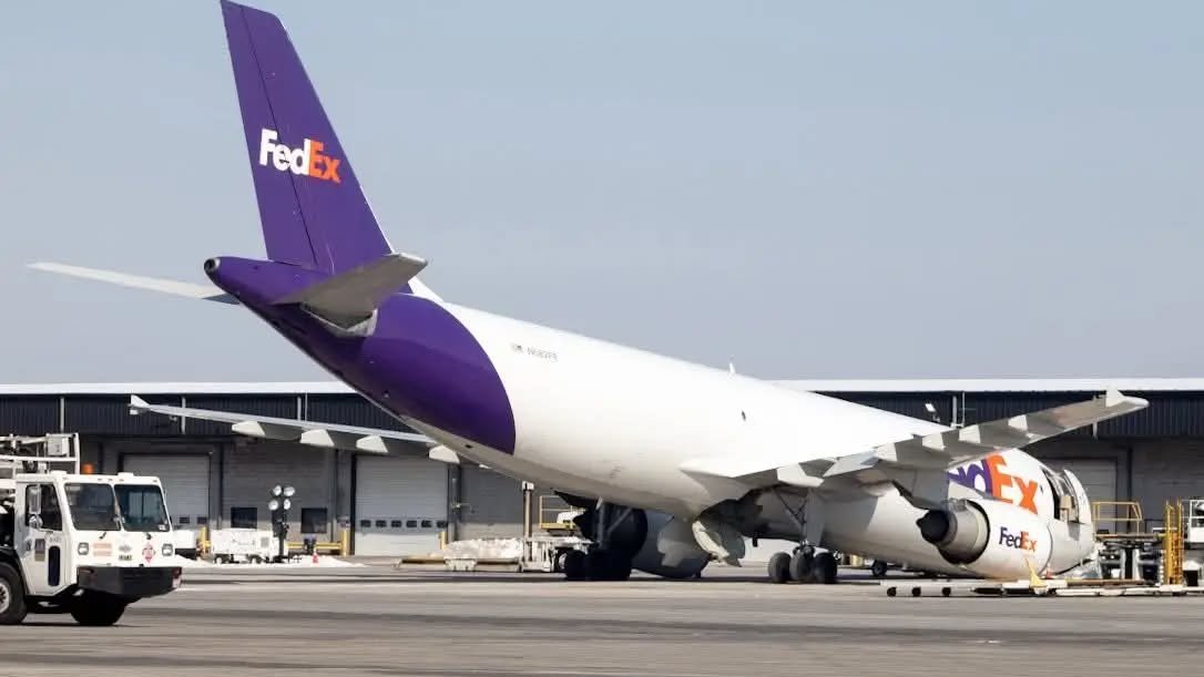 aviationbrk's tweet image. FedEx Airbus A300F4-605R nose gear collapses while parked on the ramp at Baltimore Washington International Airport.

The aircraft was reportedly undergoing maintenance at the time of the incident on Wednesday.

"We are aware of an incident involving one of our parked aircraft