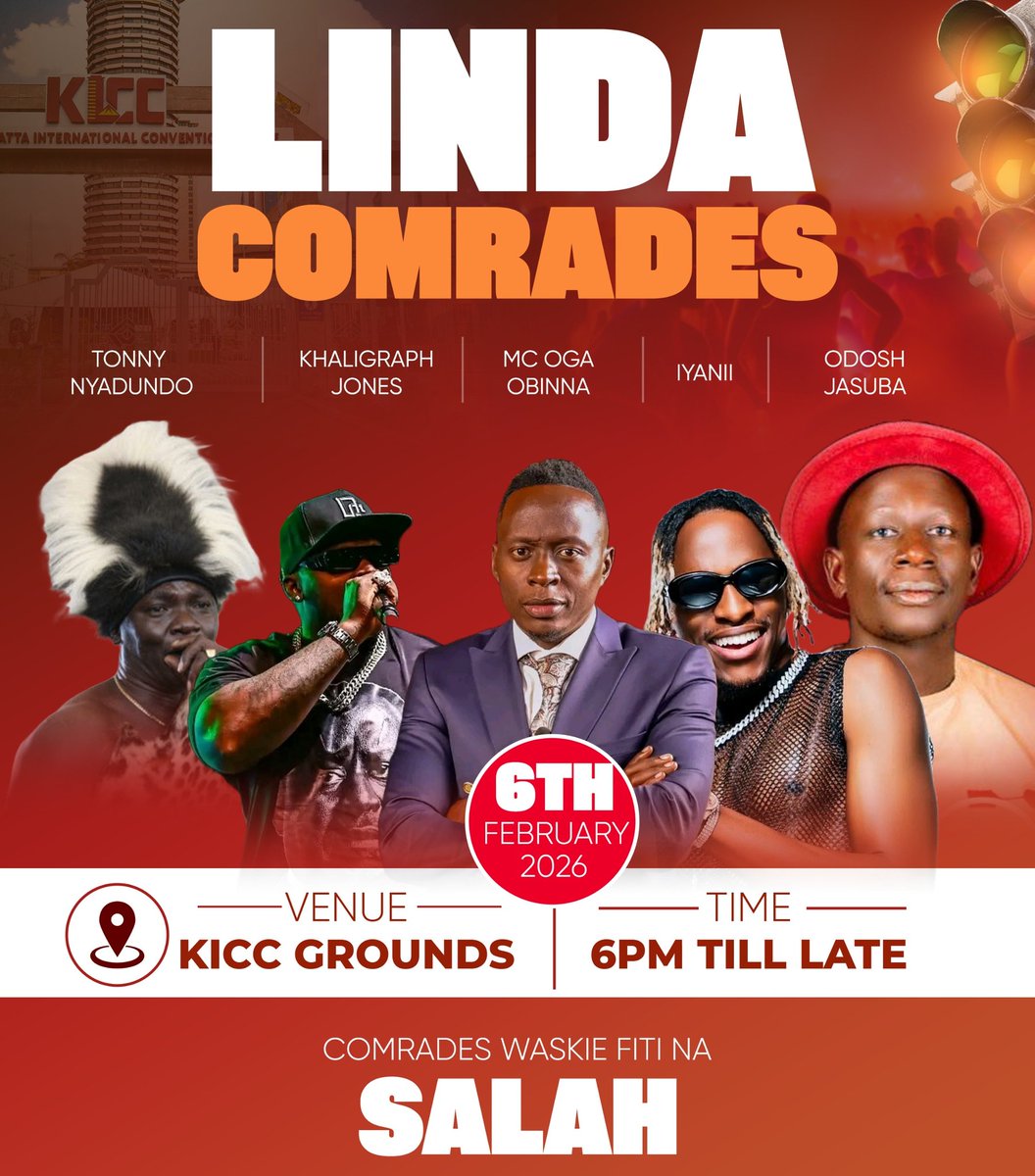 abuga_makori's tweet photo. Billionaire industrialist Oketch Salah will be hosting Linda Comrades Edition at KICC tomorrow.  Comrades across the country are welcome. @Oketch_Salah is popularizing ODM ahead of 2027 elections. https://t.co/WSt49PWdP8