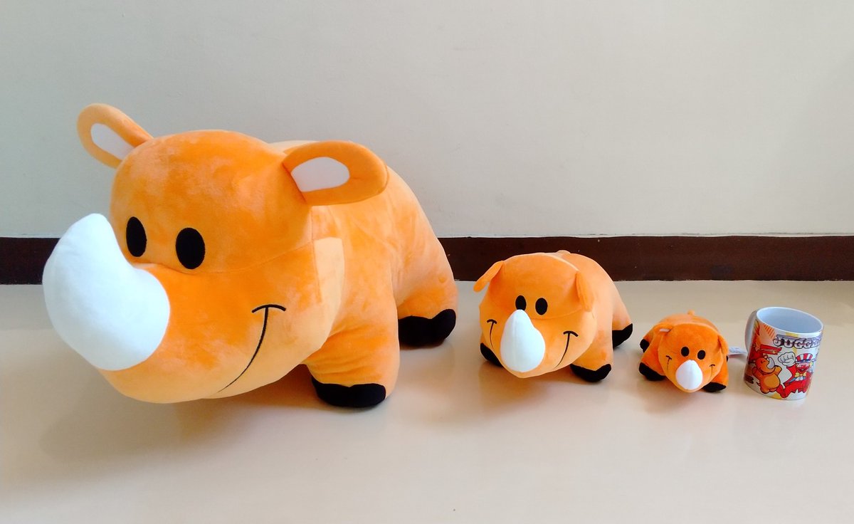 参考までに ツノっち達のサイズ比較をどうぞ🥰🥰 左から ツノっちど