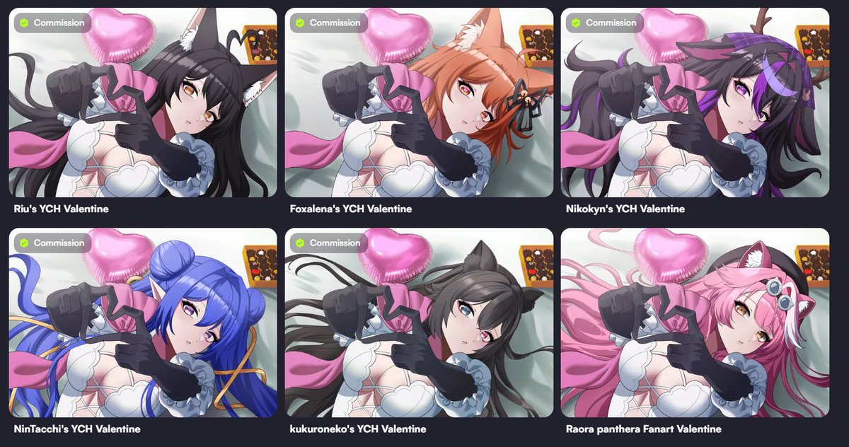 The 6 Valentine YCHs I’ve recently finished thank you so much to all of you! Thanks to this, I was also able to build up my portfolio >.< 💕

#vgencomm #portofolioday