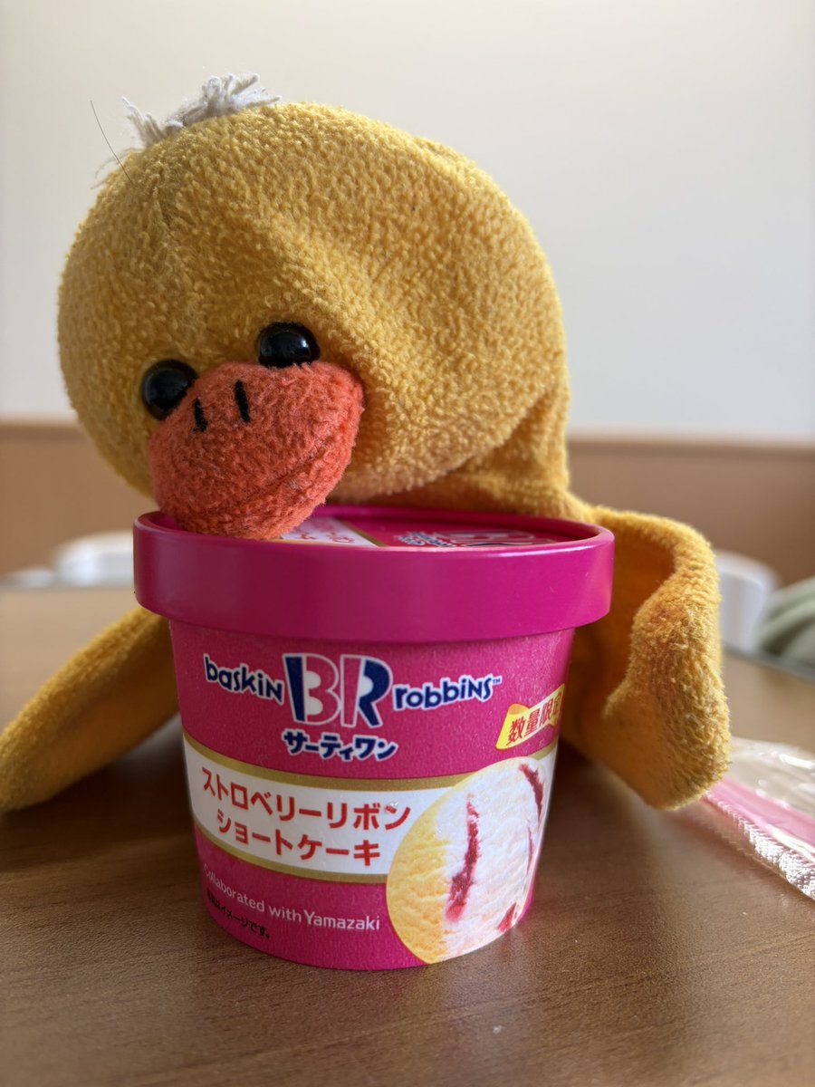 31🍨
ｽﾄﾛﾍﾞﾘｰﾘﾎﾞﾝｼｮｰﾄｹｰｷ 🍓　🐥