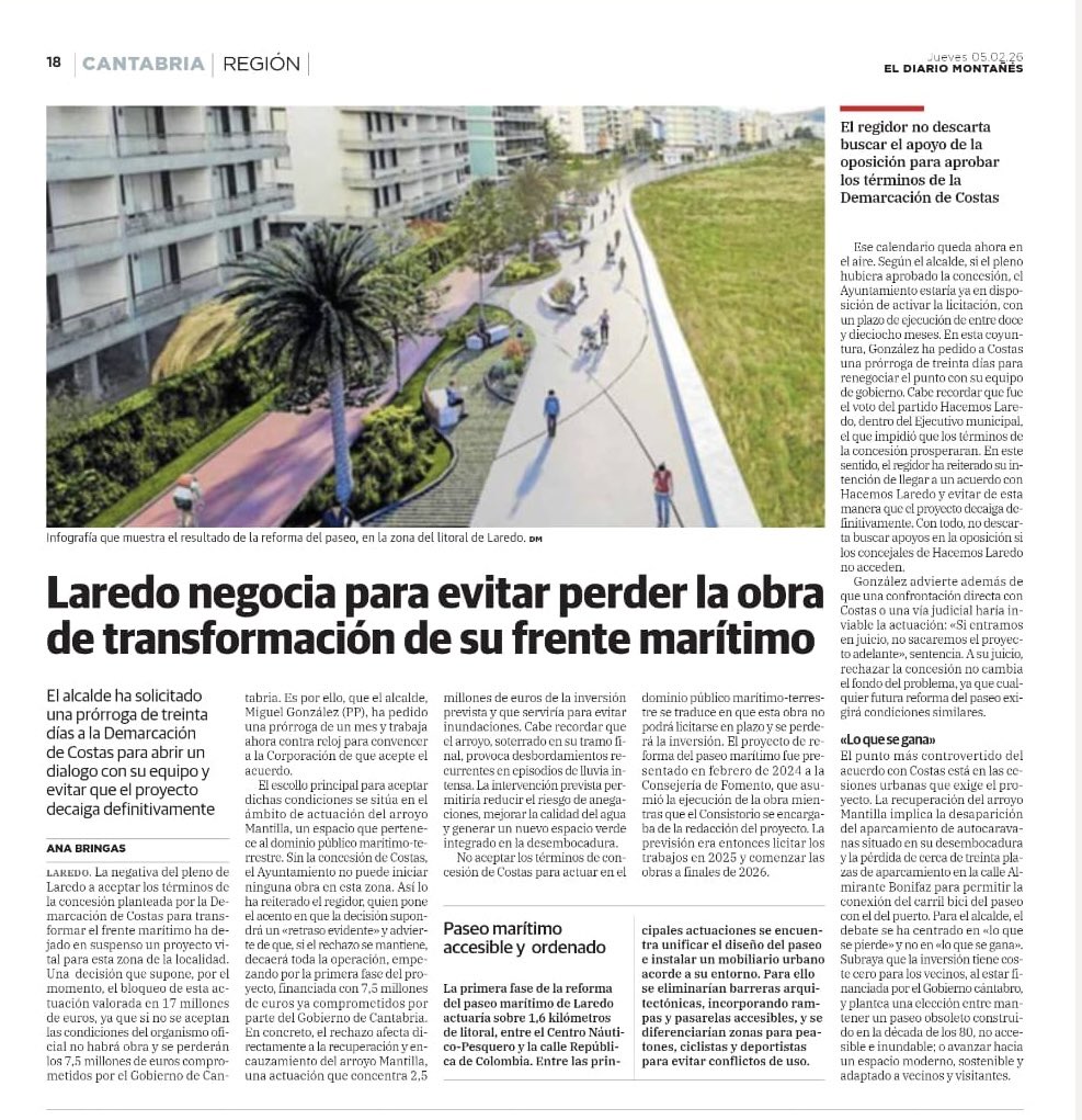 javiramirez's tweet photo. De negociar, NADA! Convocan comisión de Obras para el Lunes y de este tema no se adjunta ningún punto.
Al alcalde de #Laredo le gusta más el postureo y las fotos que la democracia y trasparencia!! https://t.co/tOQHRM1HX4