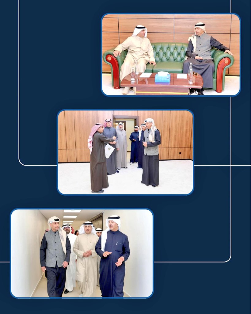 سعدنا بزيارة معالي د. طارق الجلاهمة
وزير دولة لشؤون الشباب والرياضة
 إلى مقر #الهيئة_العامة_للشباب ،

وكان في استقباله
 سعادة الأخ الفاضل/ غازي علي الجلاوي
مدير عام الهيئة العامة للشباب بالتكليف.

زيارة نعتز بها وتعكس دعم معاليه للشباب والعاملين في هذا القطاع الحيوي .

كل الشكر