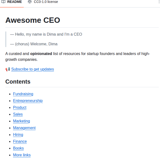 tom_doerr's tweet photo. Resources for startup founders and leaders

https://t.co/PwhKpgbSeX https://t.co/LnttMiCj6x