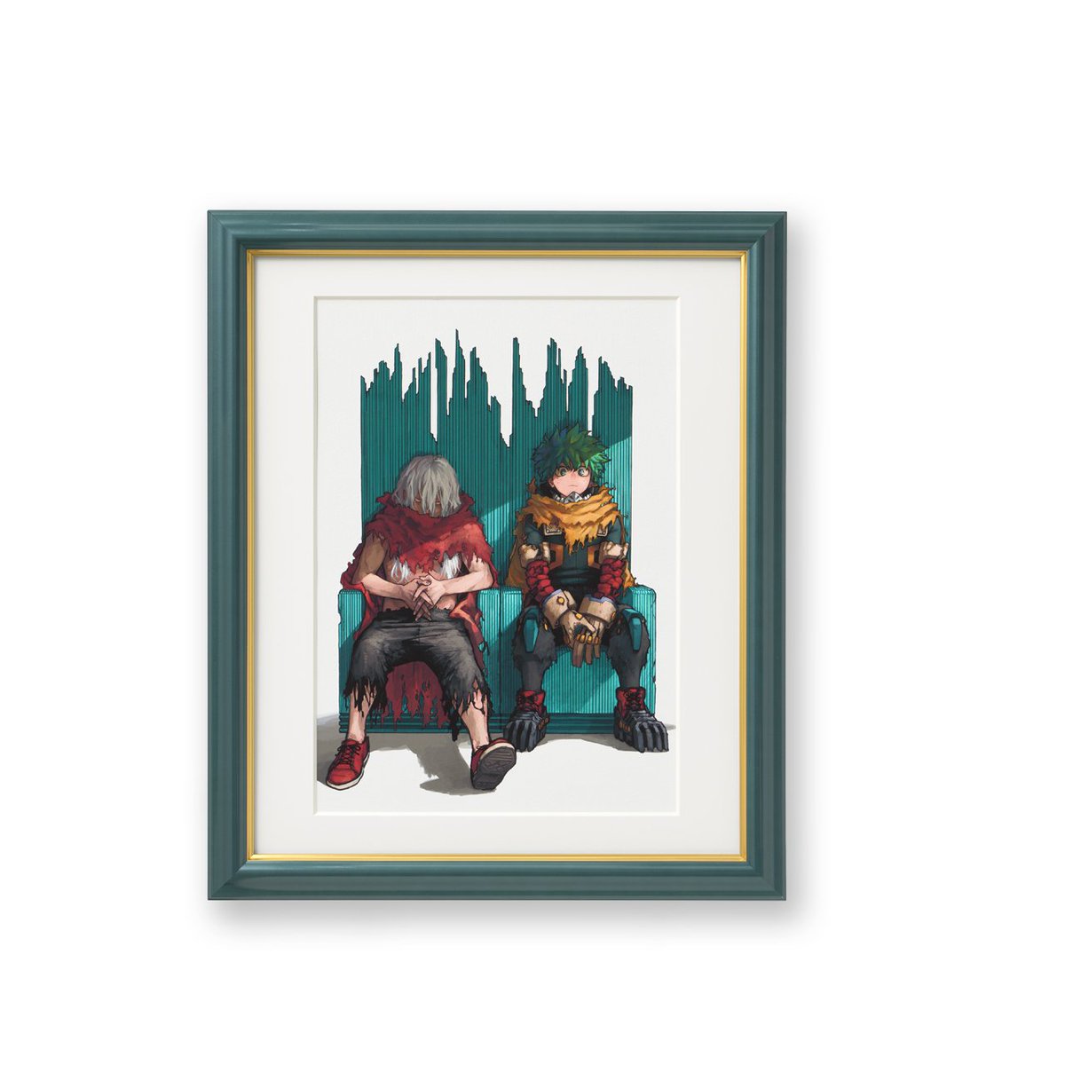 堀越耕平 #僕のヒーローアカデミア 原画展 1stキービジュアル 額装高