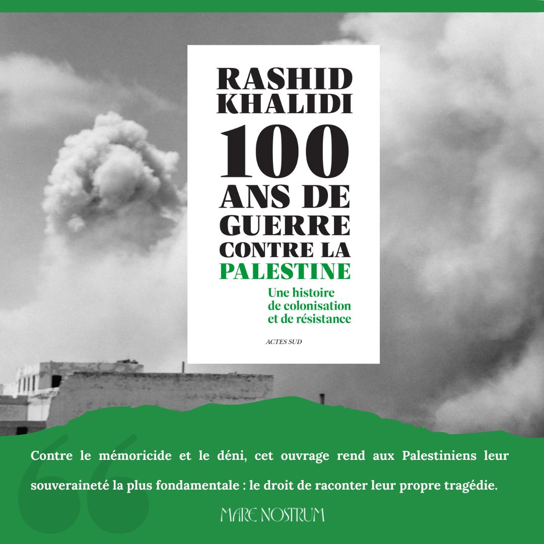 Un essai capital sur un siècle d’affrontements en Palestine. Rashid Khalidi révèle la continuité d’un projet colonial à travers une analyse précise, intime et documentée. Une œuvre publiée chez <a href="/ActesSud/">Actes Sud</a>, à lire pour comprendre autrement.

🔎 Découvrez notre lecture ➡️
