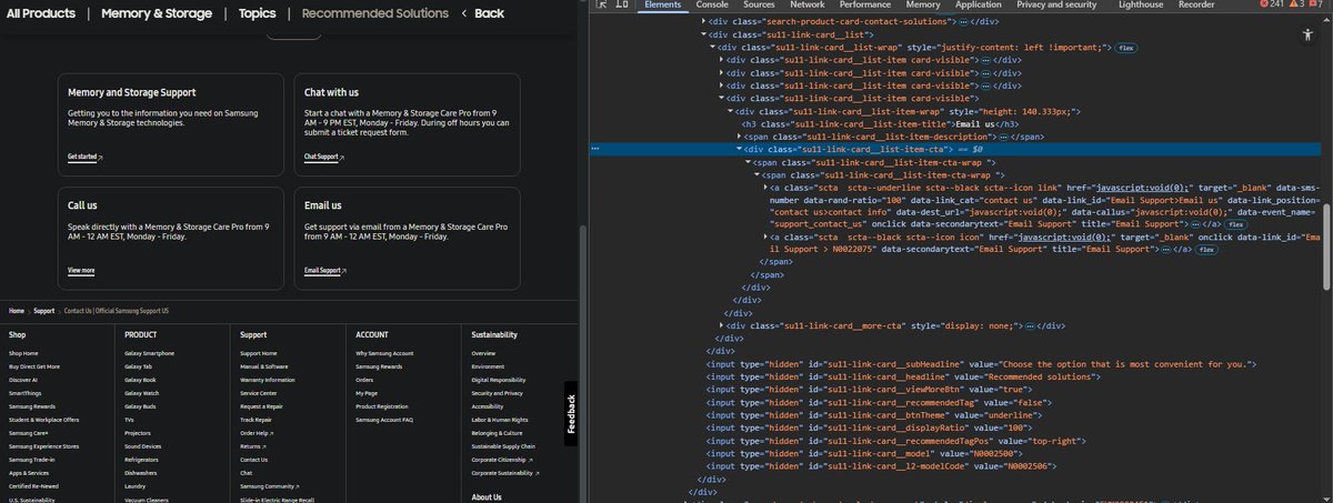 softiserve's tweet photo. samsung support is abysmal, the email button on their website is literally designed to DO ABSOLUTELY NOTHING 🫠 https://t.co/SaYI6r8xkg