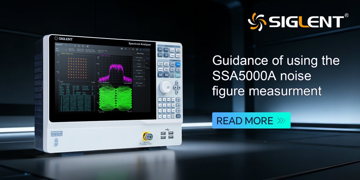 Siglent_Tech's tweet image. The noise figure measurement function of SIGLENT SSA5000A provides engineers with a simple tool, which can quickly and effectively measure the noise figure with high accuracy. Check out the guidance manual: int.siglent.com/resource-detai…

#measurement #engineer #noise #Siglent