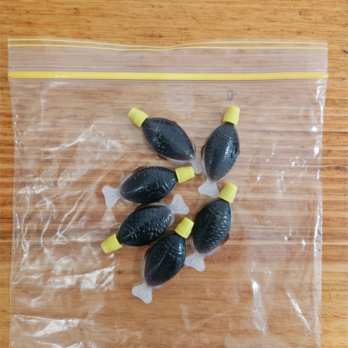 arbsmichael's tweet photo. The South Australian government recently banned the humble soy sauce fish, replacing it with flimsy plastic sachets seemingly designed to spray soy sauce all over your white shirt.

After a few days interstate, I returned home today with contraband: six soy sauce fish, carefully smuggled across the border.

Arrest me.