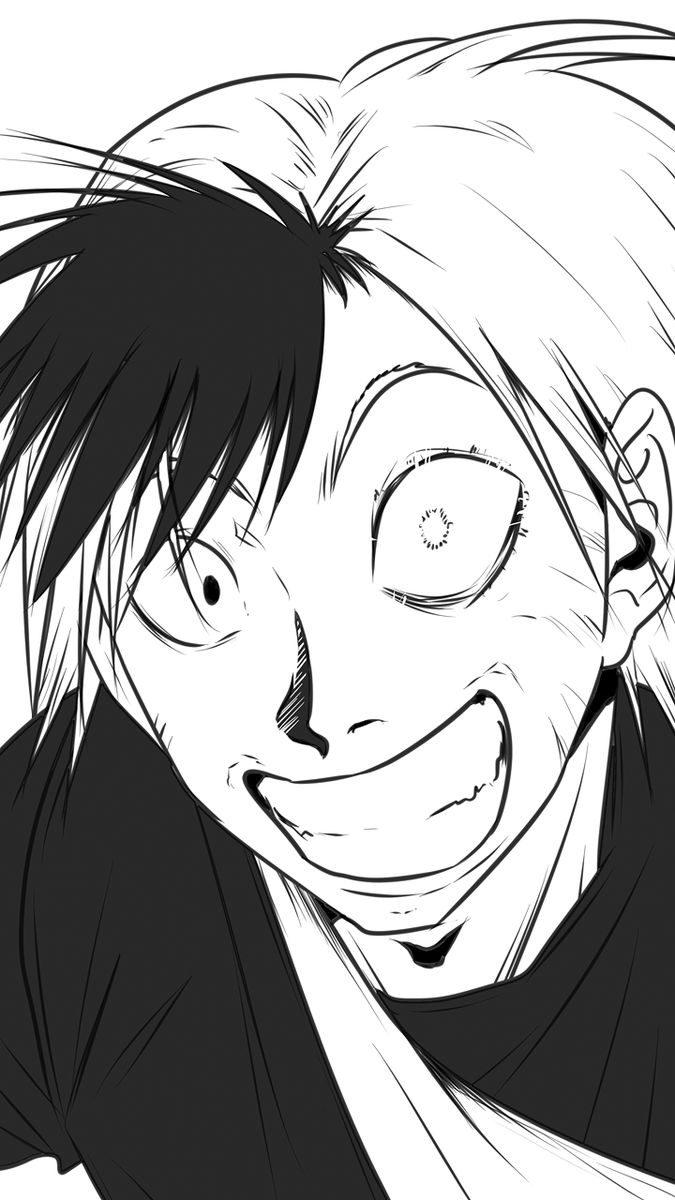 MBartolovic's tweet photo. I've noticed I started my habit of only drawing girls again
So I wanted to switch it up. Not only by drawing a guy(protagonist of my on-hiatus manga D-coin) but also in a very shonen-ish panel
Plus, a really rare completely free-hand drawing. Less consistency, better dynamic feel https://t.co/p1oYOKCOVz