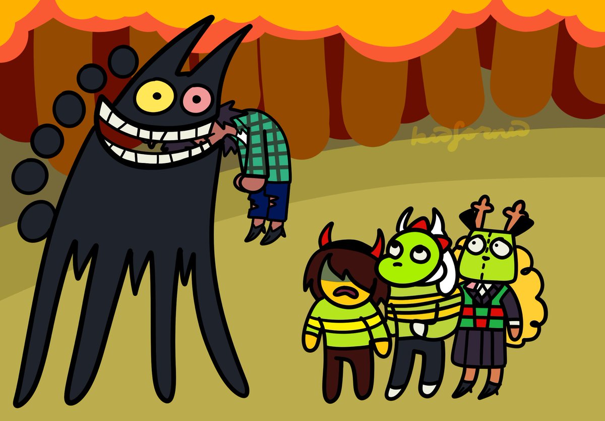 kiafornia's tweet image. WAS THAT THE BITE OF ‘11 
#deltarune