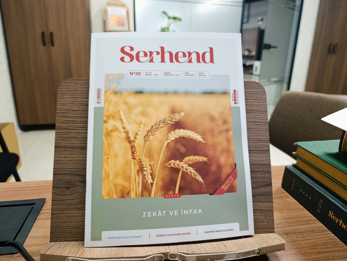 Allahu Teala buyurur: "Mallarını Allah yolunda harcayanlarin misali yedi adet başak çıkaran, her başağında yüz tane olan bir tohum gibidir. Allah dilediğine katlayarak verir." (Bakara, 261) 
Zekat ve infak konulu Serhend Şubat sayısı hayırlı olsun.