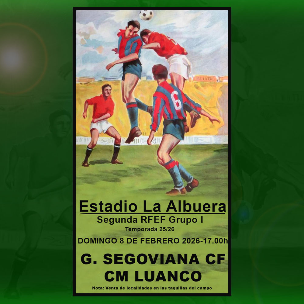 ✍🏻 Seguramente muchos no recordarán cómo eran los carteles para anunciar los partidos de los domingos.
🙂 Os dejamos una recreación de aquellas pequeñas obras de arte y aprovechamos para anunciar el partido del domingo. ¡Esperamos que os guste! 
#AúpaSego🔵🔴