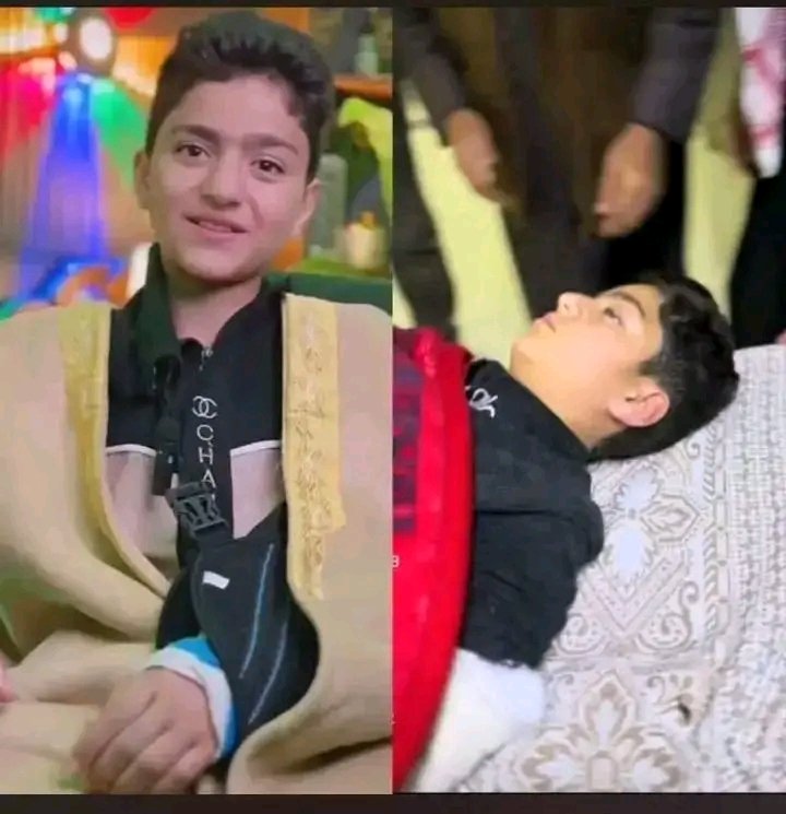 العين حق.. فاستعيذوا بالله.😥
الطفل ابراهيم الحلقي.. كان يملأ الدنيا ضجيجاً بالحكمة.. وفصاحةً تسبق سنين عمره..🥺
اليوم.. هذا اللسان الفصيح يطلب منكم دعوة واحدة.. إبراهيم الحلقي، الذي أسعدنا جميعاً، يحتاجنا الآن.
أوجعنا غيابك يا إبراهيم.

مؤلم أن نرى ذاك الوجه البشوش يذبل.. ومؤلم