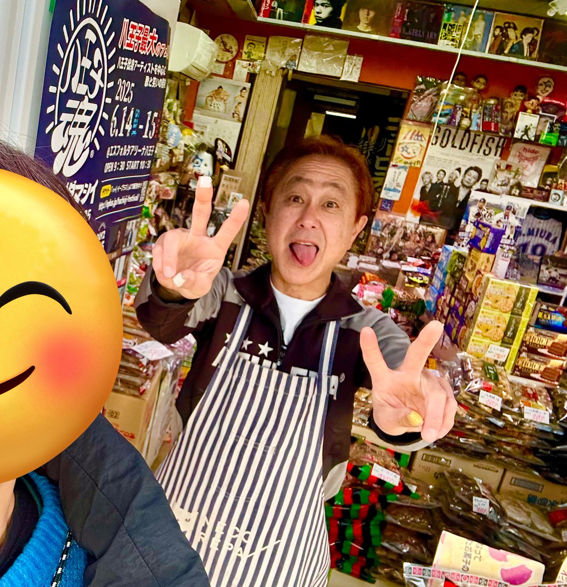 さすがにドキドキしたあっちゃんさんとツーショ