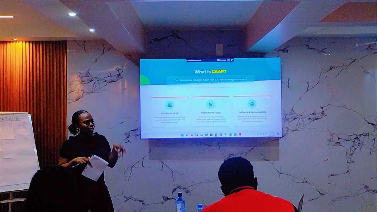 TBChampions_ke's tweet photo. Lisa Mushega, @HennetKenya
CAAP Lead currently breaks down the CAAP strategic framework—bridging the gap between advocacy and action. Understanding the "what" and "how" is key to ensuring the 2026 roadmap delivers real impact for communities. #CAAP #RMNCAH https://t.co/9fGmZ19J3h