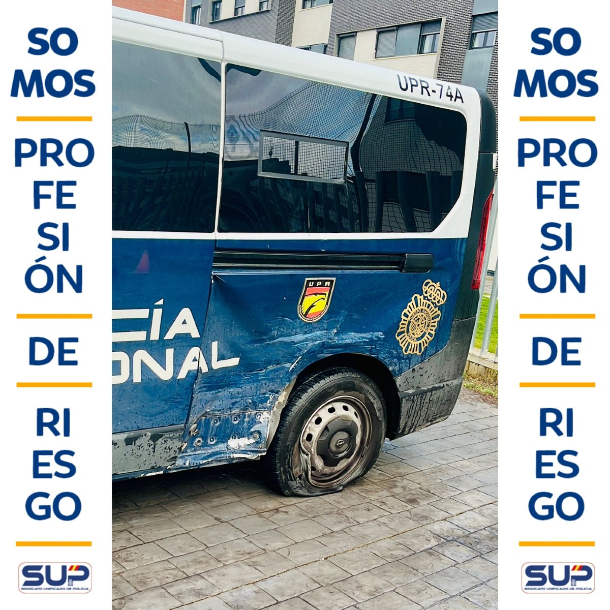 Lamentamos el accidente que sufrieron nuestros compañeros de #UPR en #LaRioja cuando iban a apoyar a un Zeta
Deseamos #ProntaRecuperación a todos los implicados
El compañero conductor tiene todas las garantías de #SupSeguridadJurídica a su disposición
Somos #ProfesiónDeRiesgo y