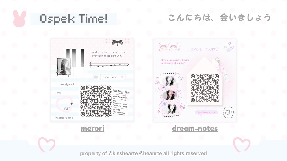 kisshearte's tweet image. help repost? thankyou ㅤ♡ྀི

haii . . aku mau kenalan lagi ^~^ aku punya 6 anak baru ❤︎ tolong bantu ospek yaa teman-timun. kalau ada yang kurang aman bisa dm aku~  mana favorit kalian? ♡(˃͈ ˂͈ )

&amp;lt; #zonauang &amp;gt;