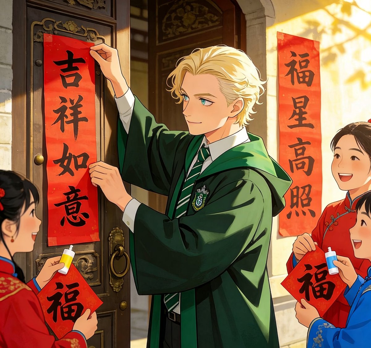 #Draco #Malfoy lebt das #NewChinese Leben! 🐉✨
Noch das „Glückssymbol“ im Pferdejahr - jetzt taucht Draco Malfoy ganz real in den chinesischen Alltag ein! 😲🧧
🀄 #Mahjong, Square Dance, #Hotpot, #Frühlingsfest🍲 
👉 Was sollte Draco als nächstes ausprobieren? 
#BecomingChinese