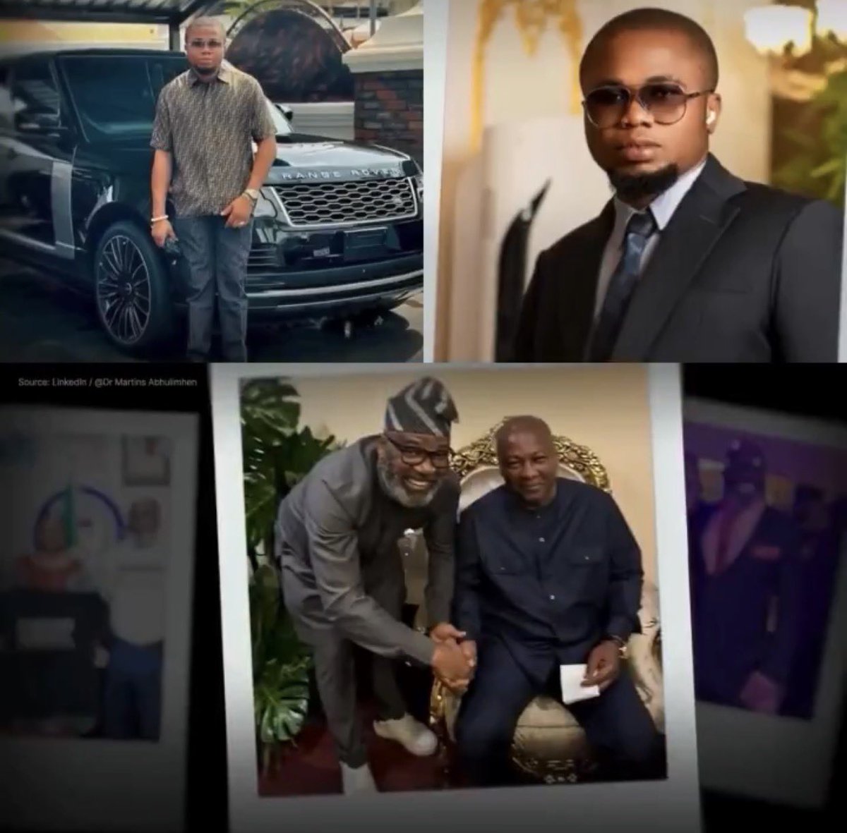 There is a story of one Nigeria scammer who claims to be prince of Dubai i don’t know who actually made the documentary but who ever that person is, I think authorities should try their best to ask the person to take our president’s picture off the videos. <a href="/samgeorgegh/">Sam 'Dzata' George 🦁🇬🇭</a>