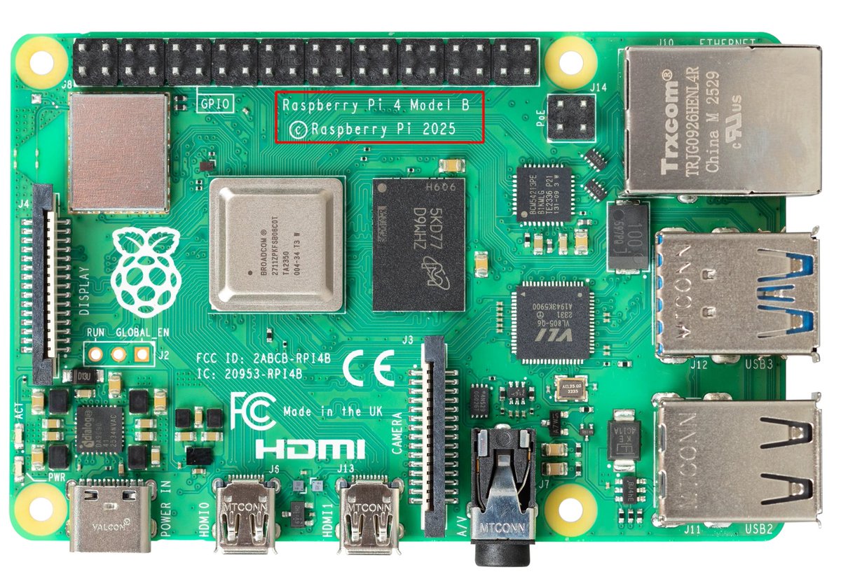 cnxsoft's tweet photo. Raspberry Pi 4 dual RAM variant launched.
https://t.co/bW2gQGCs6m

The Raspberry Pi 4 Model B V1.5 features two RAM chips instead of one in order to allow DRAM supply chain flexibility. The new PCB revision also enables manufacturing process improvements with the use of intrusive reflow soldering.