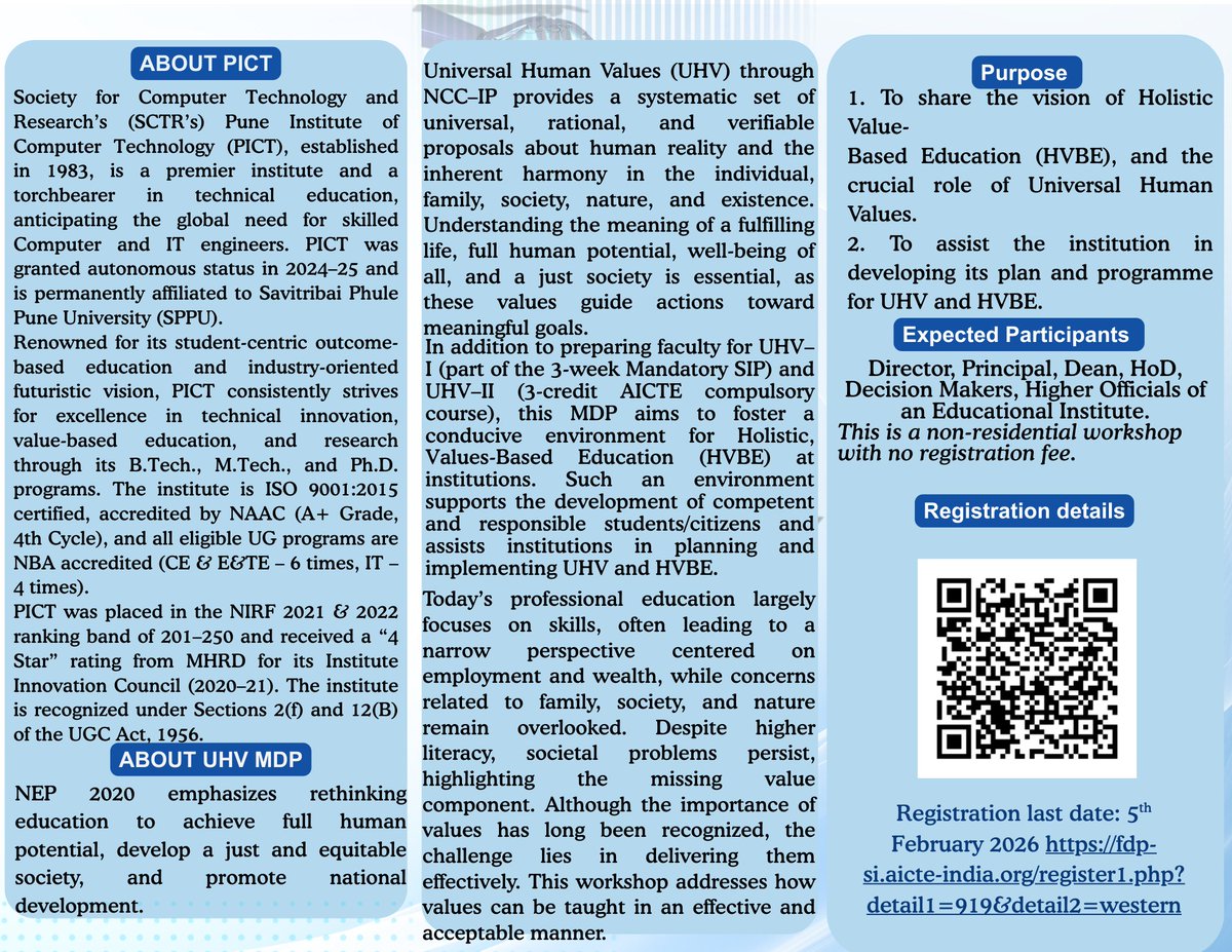 Pune Institute of Computer Technology (PICT) tweet media