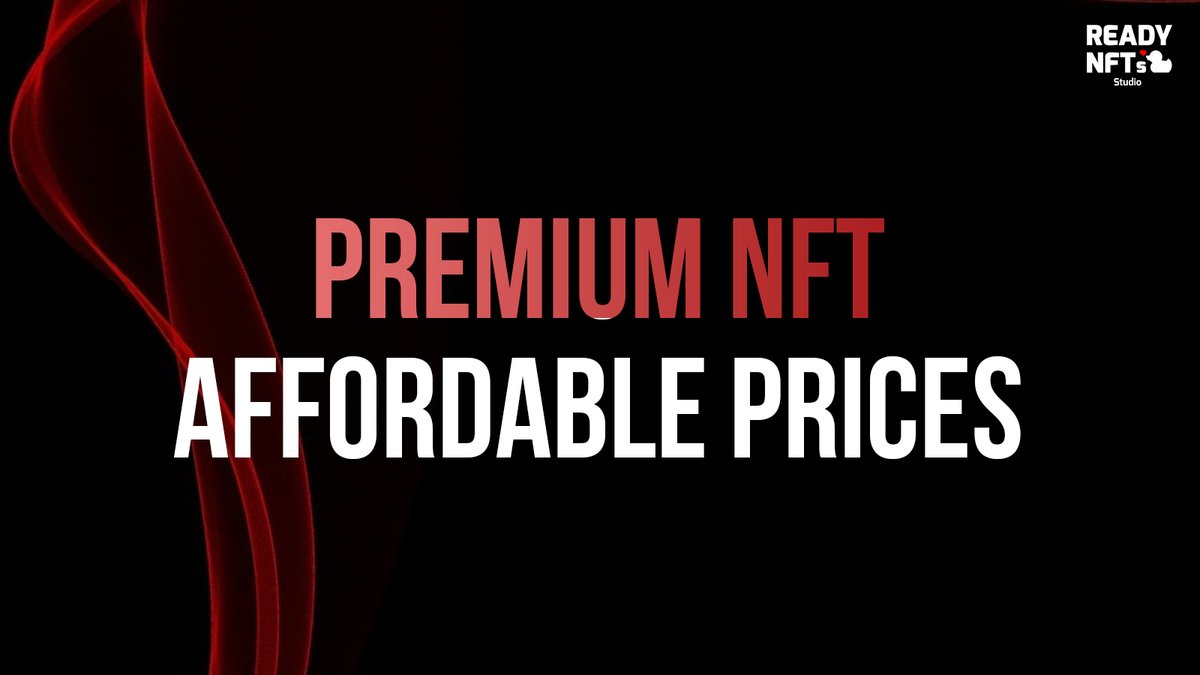 ReadyNFTStudio's tweet photo. Custom NFTs are expensive.

Ready NFTs = affordable prices, premium quality.

#ReadyNFT #NFT #Web3 https://t.co/SR9LRB8tvv
