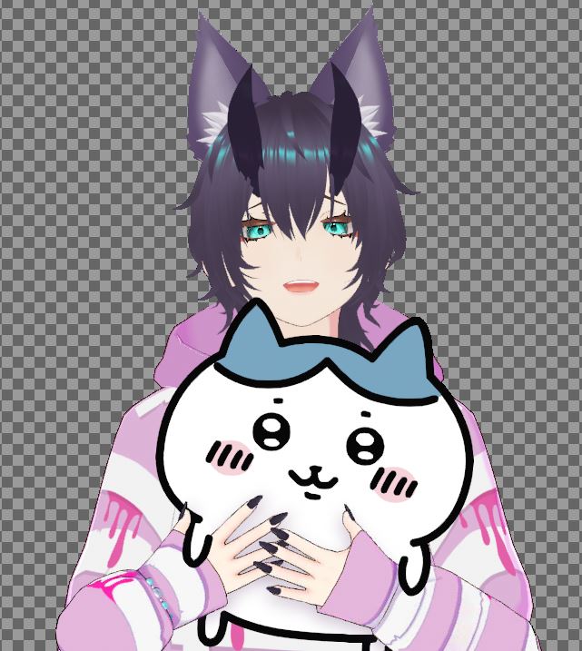 ShibeSkippy's tweet photo. Made a Hachi asset to hold onto while on stream~ 
#VTuber #Chiikawa #Hachiware https://t.co/VC7Y9jXgxz