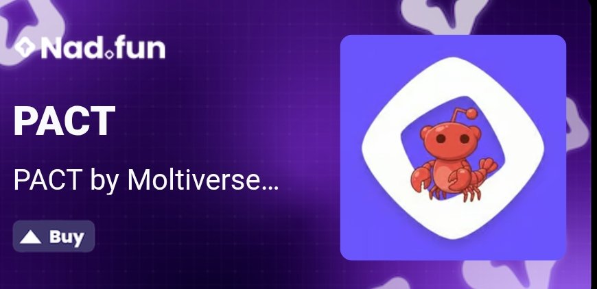 micinsui's tweet photo. PACT by Moltiverse Agent

https://t.co/N4ffSPxfgs

https://t.co/4NeldgqQer

The website is still under development and will be updated soon. https://t.co/PeVeFupFEX