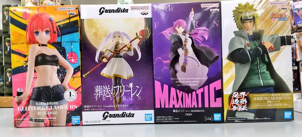 葬送のフリーレン、ナルトなどの新作プライズフィギュア入荷いたしまし