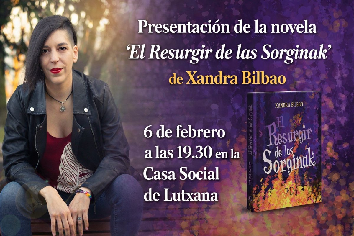 La escritora Xandra Bilbao presenta en la Casa Social de Lutxana 'El resurgir de las sorginak' este 6 de febrero dlvr.it/TQmZs4 • Lee la noticia #Barakaldo