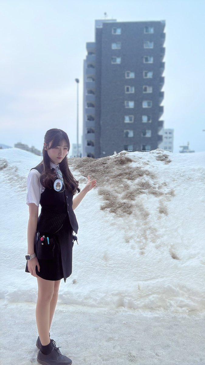 北海道の雪の理想と現実。。 ←理想 現実→