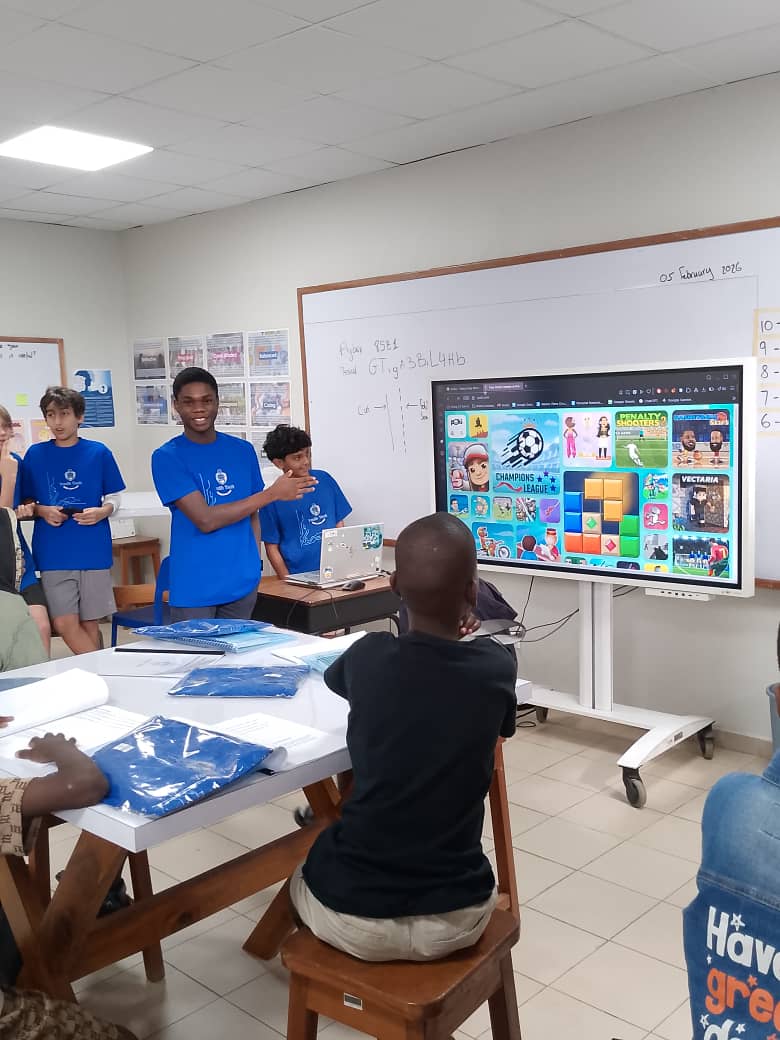 eefyci's tweet photo. The launch of the computer science learning program for primary school students in our community, initiated by the International Community School of Abidjan (ICSA), took place on Wednesday, February 4, 2026. https://t.co/9ps8Qzu18D