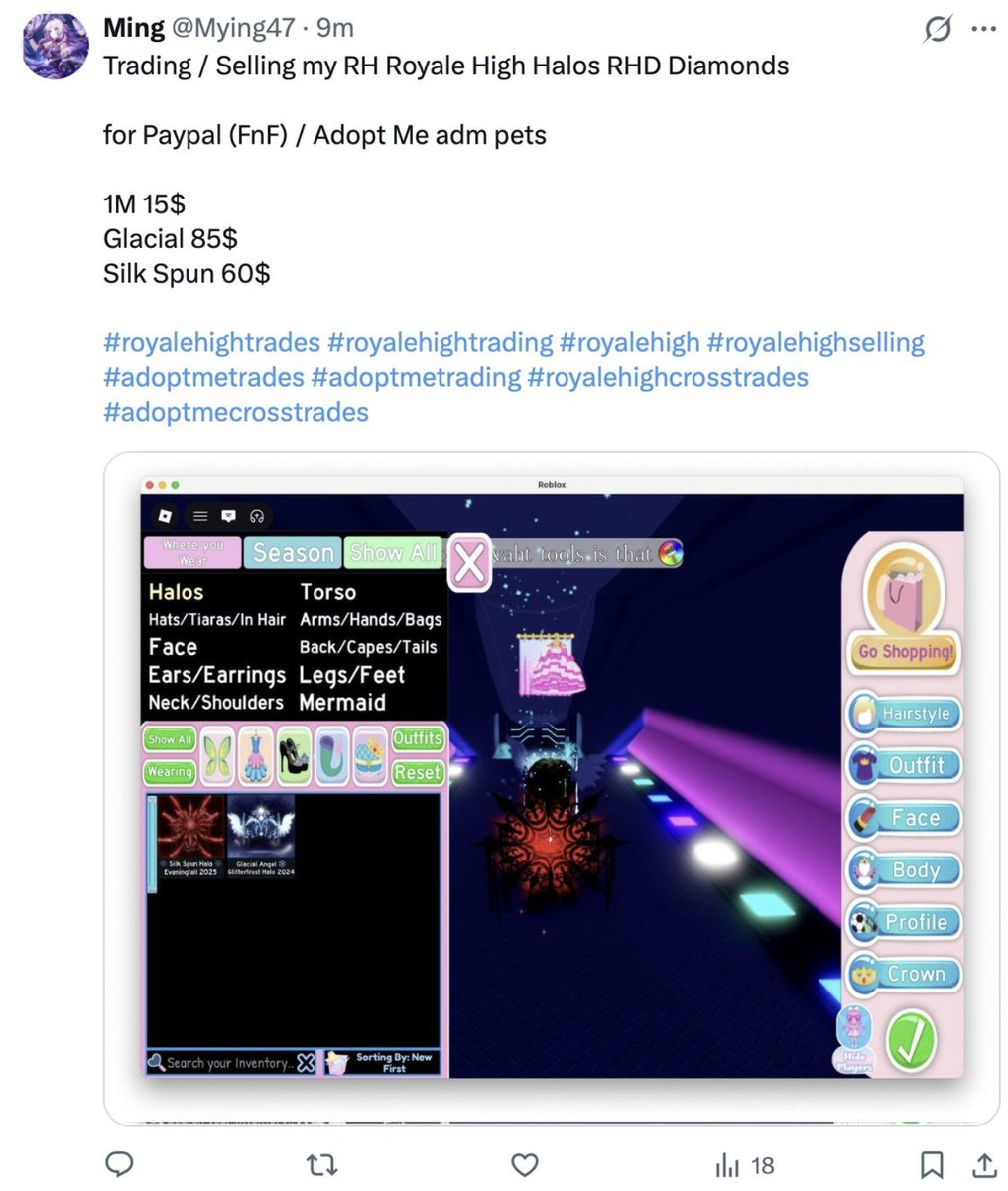 erica. || Selling RHD & Adopt Me Pets tweet media