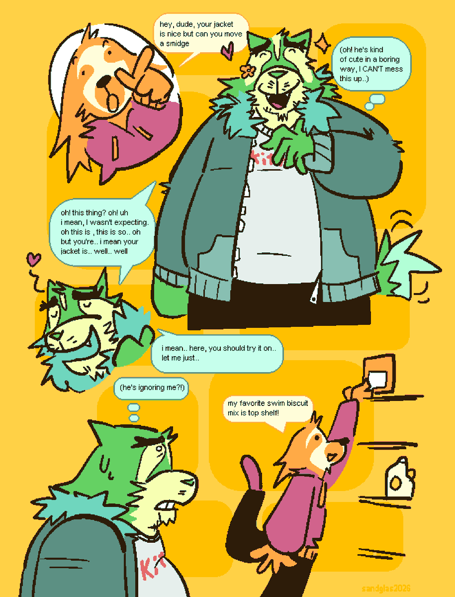 sandglas_'s tweet photo. gary meets gabe in a grocery store https://t.co/fZgjxsO3RC