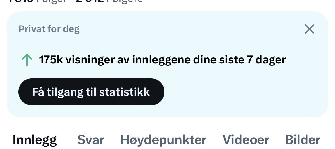 Magnekydland's tweet photo. Det går nedover med meg.
Har visst skrive for lite tull og tøys siste veka. Skal skjerpa meg! #halvering https://t.co/AQ9TX5BvEq