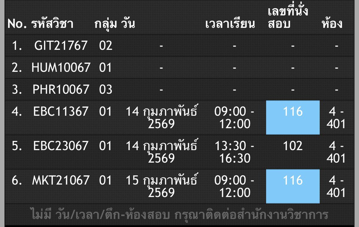 toravis_05's tweet photo. แปะตารางสอบให้ด้วย👉🏻👈🏻 https://t.co/mRcGSk7jXI